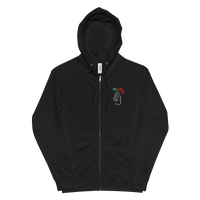 VFTV Mic Embroidered Unisex fleece zip up hoodie